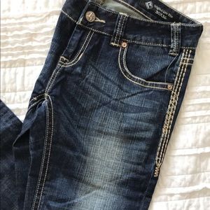 Rock & Roll Cowgirl riding jeans